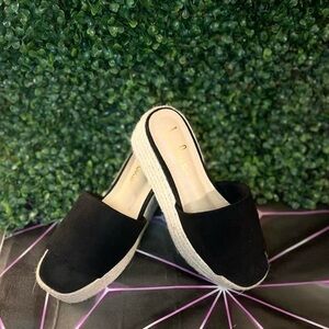 O'Ahu 2 Black Suede Espadrille Flatforms